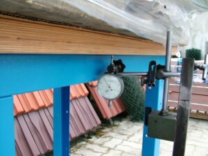 nehéz munkapad tesztelésekor mérés