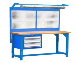 szerelőasztal világítással 