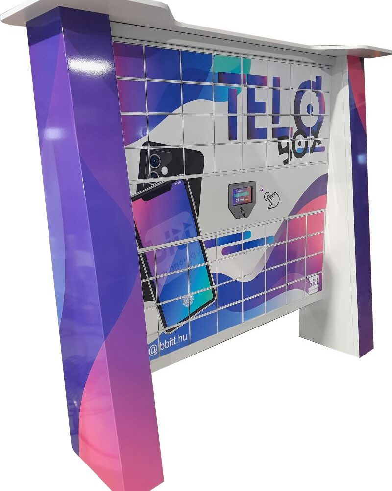 telóbox, azaz telefontartó eszközkiadó automata